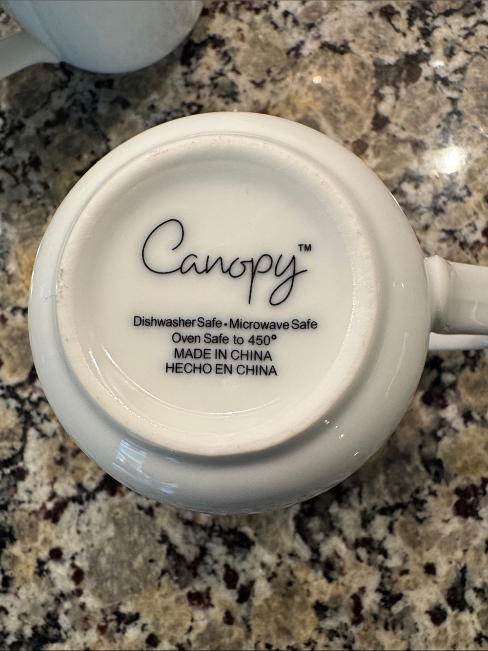 White Ceramic Mug Set with Beaded Rim — 6-Pack - Picture 2 of 3